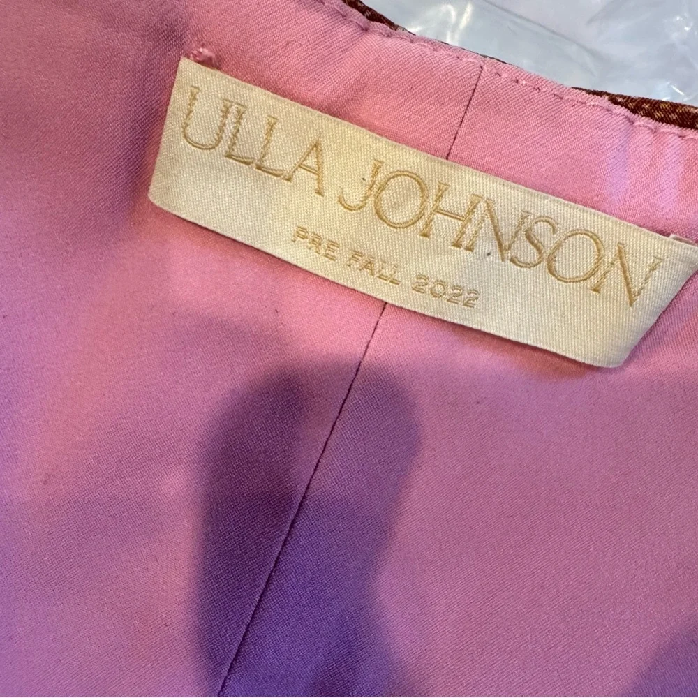 Ulla Johnson Amaia Pleated Pink Floral Silk Skirt | Size 6